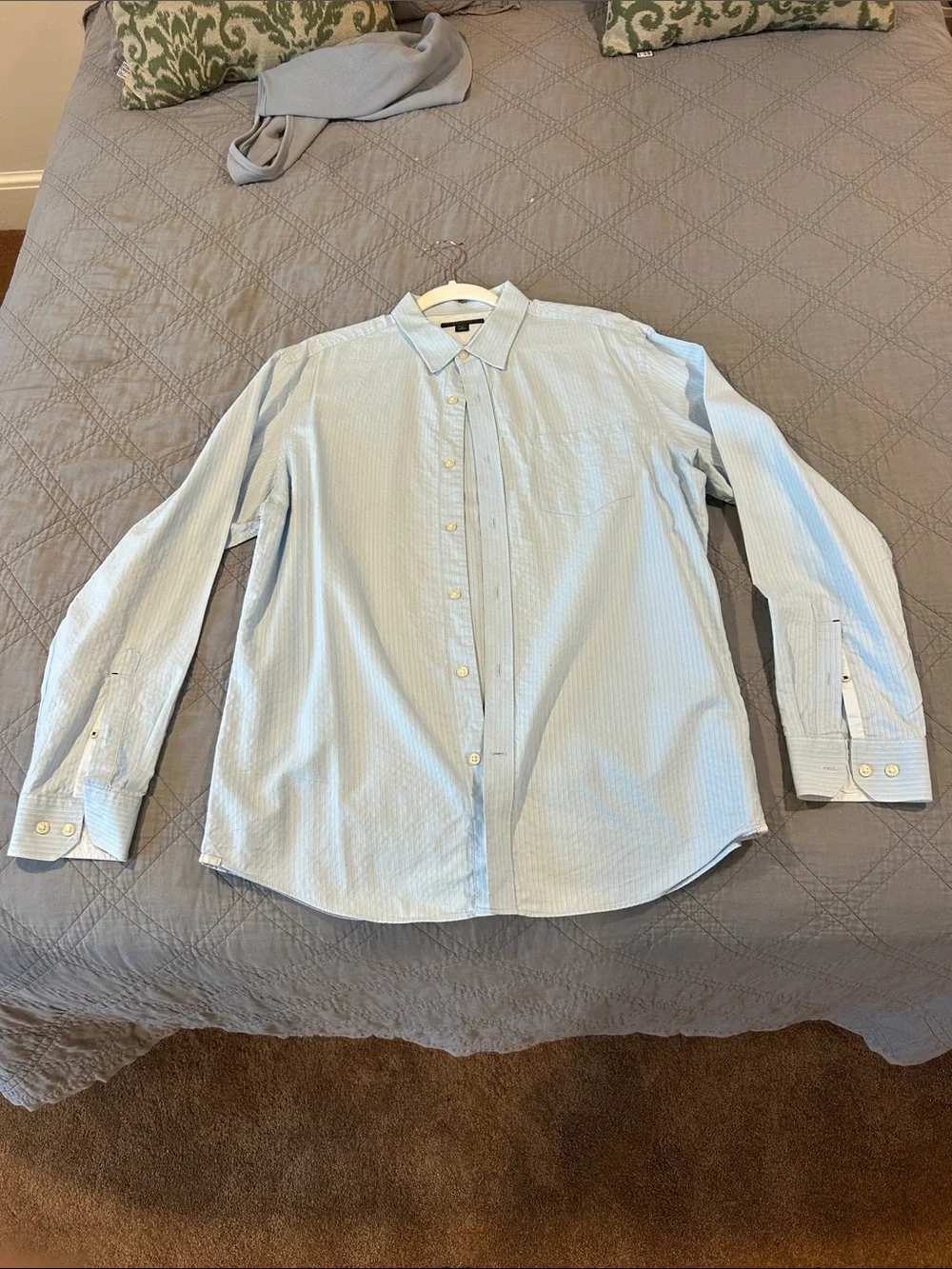 Banana Republic Light Blue Pinstripe Dress Shirt